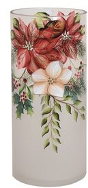 Poinsettia Candle Holder 22cm Poinsettia Candle Holder 22cm