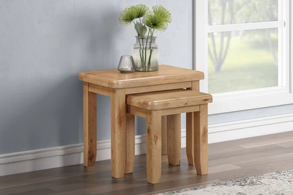 Queensbury Oak Nest of Tables Queensbury Oak Nest of Tables