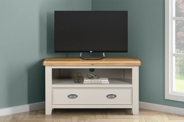 Queensbury Painted Corner TV Unit Queensbury Painted Corner TV Unit