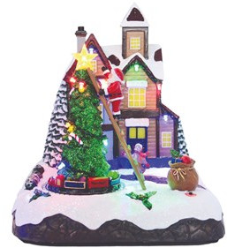 LED Santa Decorating Tree 22cms LED Santa Decorating Tree 22cms