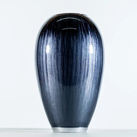 Brushed Black Vase 18cm Brushed Black Vase 18cm