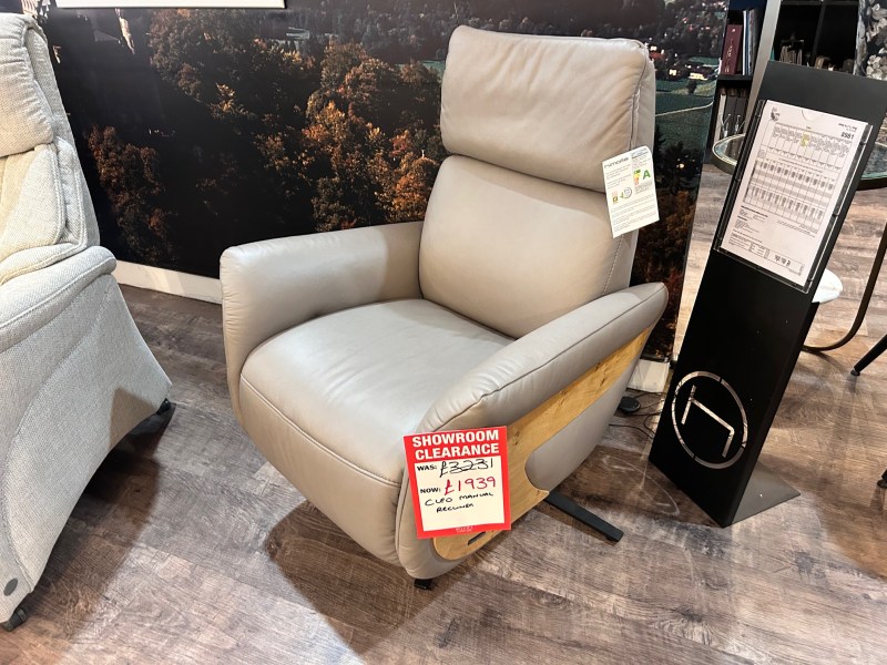 Cleo Manual Recliner Chair (Showroom Clearance) Cleo Manual Recliner Chair (Showroom Clearance)