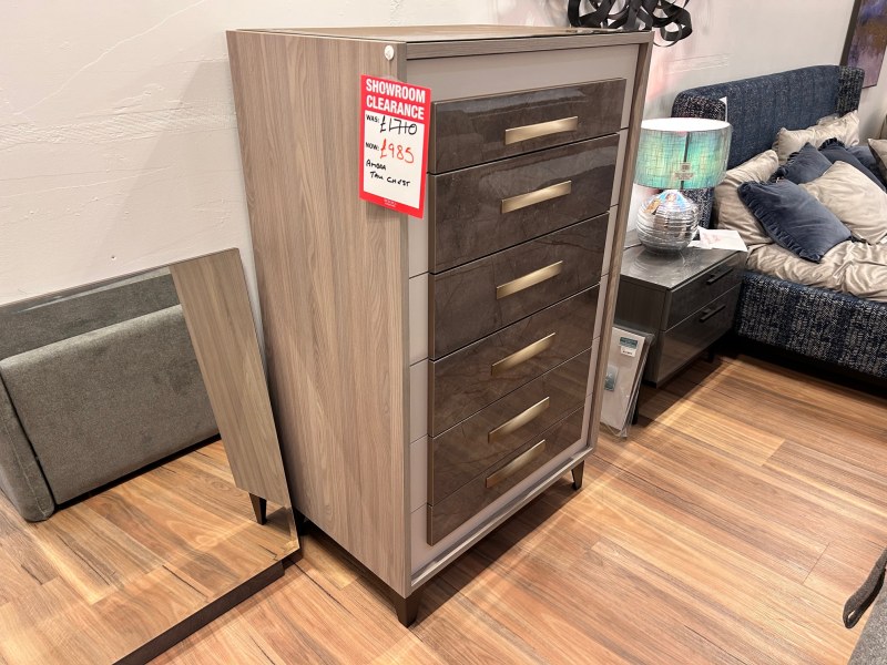 Ambra Tall Chest of Drawers (Showroom Clearance) Ambra Tall Chest of Drawers (Showroom Clearance)