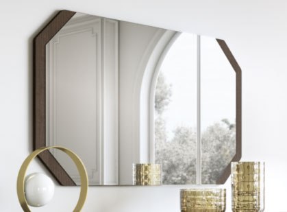 Hexagon Mirror by Status of Italy Hexagon Mirror by Status of Italy