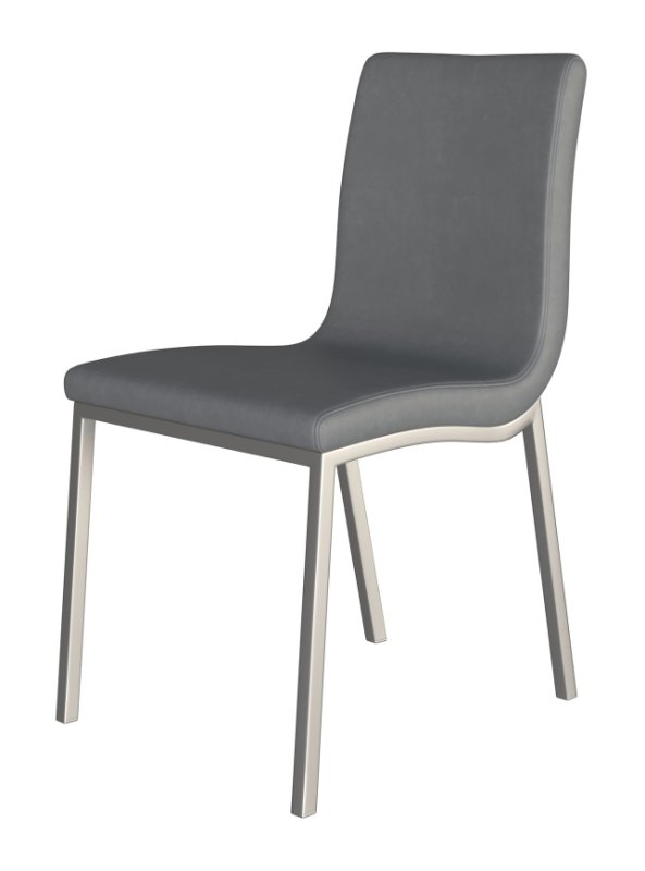 Audrey Dining Chair by HND (Grey Faux Leather) Audrey Dining Chair by HND (Grey Faux Leather)