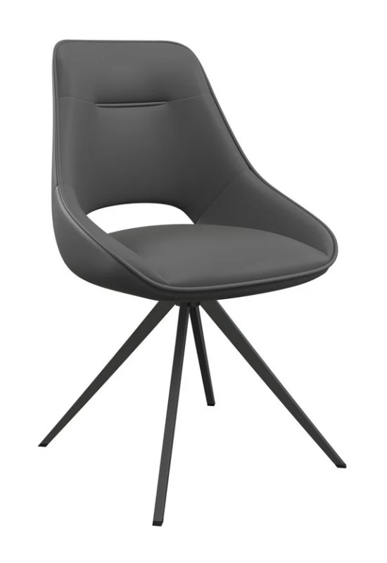 Cerutti Dark Grey Swivel Dining Chair Cerutti Dark Grey Swivel Dining Chair