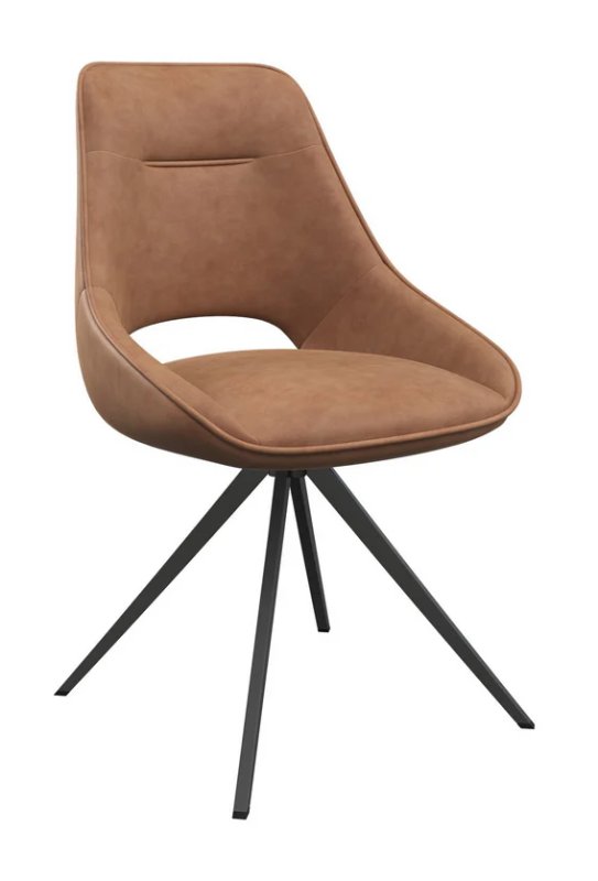 Cerutti Tan Swivel Dining Chair Cerutti Tan Swivel Dining Chair