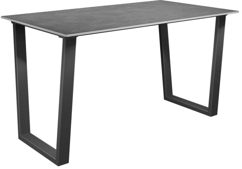 Nino 140 x 80cm Dining Table Matt Grey Ceramic Dining Table Nino 140 x 80cm Dining Table Matt Grey Ceramic Dining Table