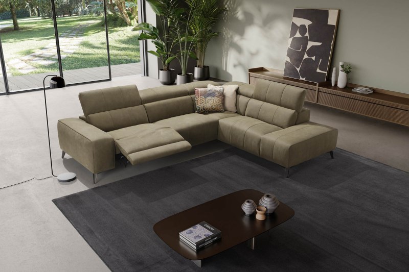 Tuniz 308 x 235cm Corner Terminal (with 1 Electric Recliner) by Marinelli Home Tuniz 308 x 235cm Corner Terminal (with 1 Electric Recliner) by Marinelli Home