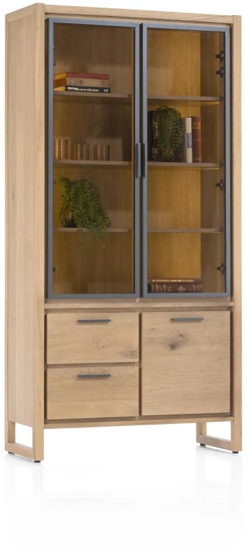 Nystead 100cm Glass Cabinet by Habufa Nystead 100cm Glass Cabinet by Habufa