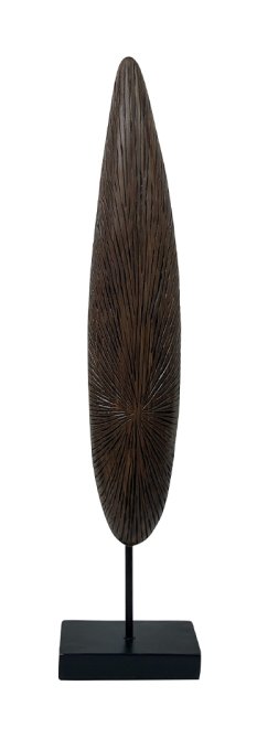 61cm Oval Sculpture Black Brown 61cm Oval Sculpture Black Brown