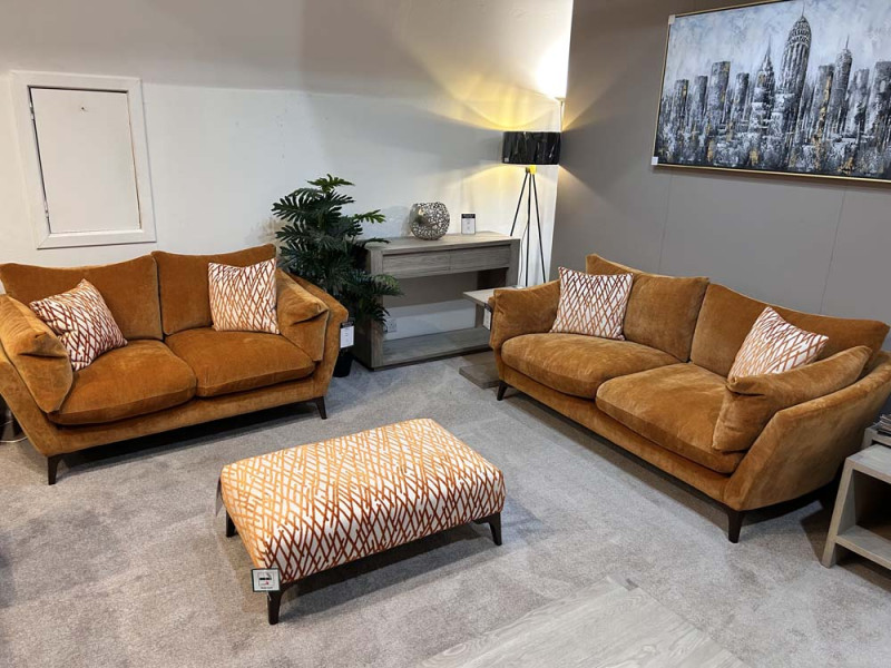 Elton Large & Medium Sofa + Footstool Set (Showroom Clearance) Elton Large & Medium Sofa + Footstool Set (Showroom Clearance)