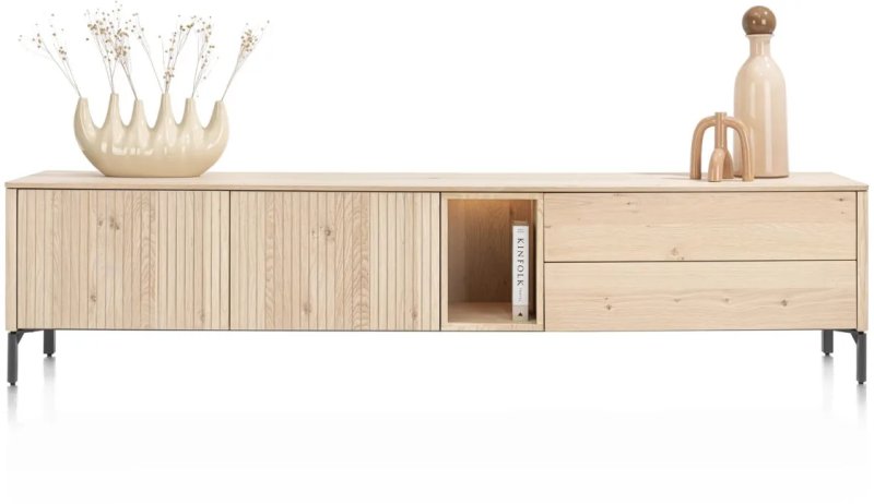 Trenton 240cm Lowboard (Natural) by Habufa Trenton 240cm Lowboard (Natural) by Habufa