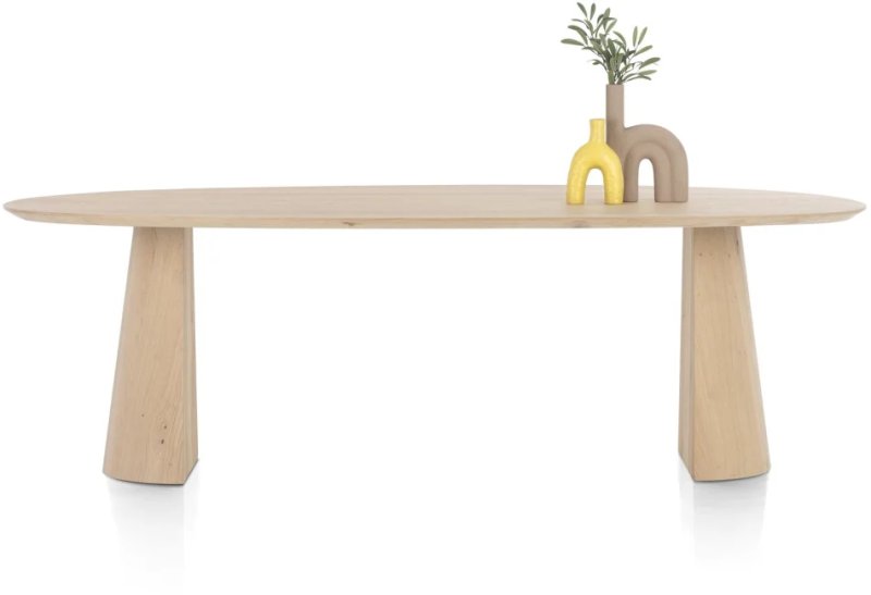 Trenton 240 x 110cm Dining Table (Natural) by Habufa Trenton 240 x 110cm Dining Table (Natural) by Habufa