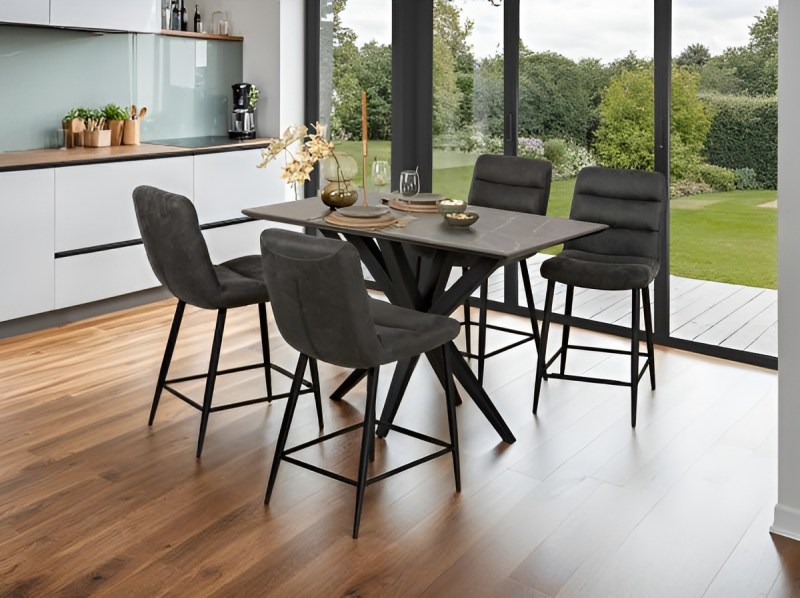 Neville W138 x D80cm Bar Table (Straight Version) by MaxFurn Neville W138 x D80cm Bar Table (Straight Version) by MaxFurn