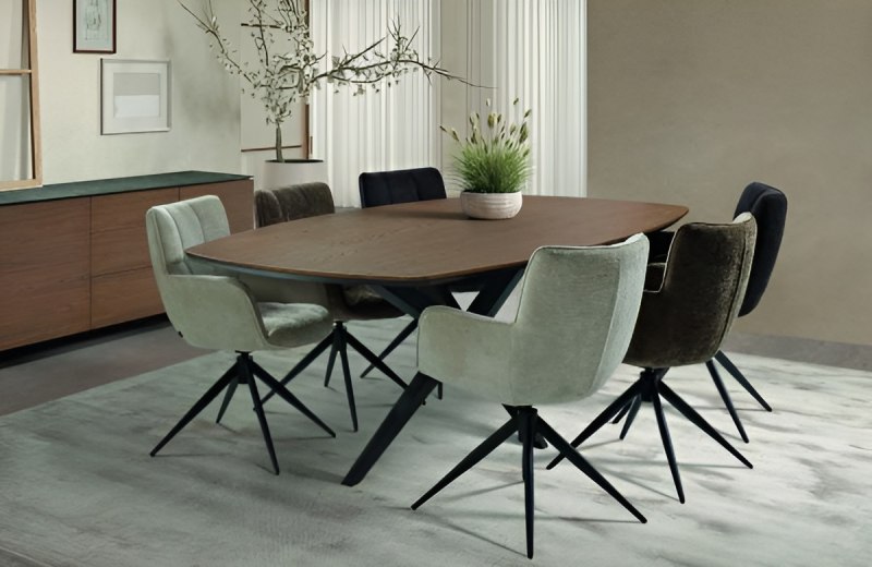 Wellington 138 x 85cm Dining Table (Danish Oval Version) by MaxFurn Wellington 138 x 85cm Dining Table (Danish Oval Version) by MaxFurn