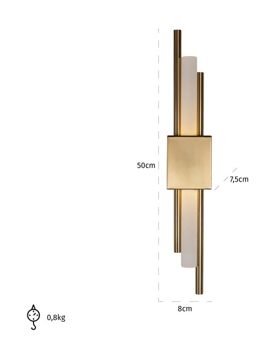 Wall Lamp Mylas Gold Wall Lamp Mylas Gold