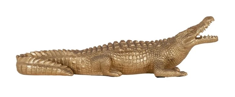 Decorative object Crocodile (Gold) Decorative object Crocodile (Gold)