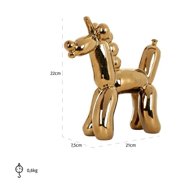 Decorative object Balloonicorn (Gold) Decorative object Balloonicorn (Gold)