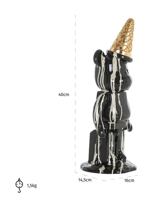 Decorative object Icebear black (Black) Decorative object Icebear black (Black)