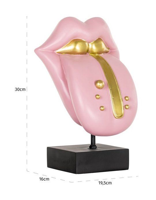 Decorative object Tongue pink (Pink) Decorative object Tongue pink (Pink)