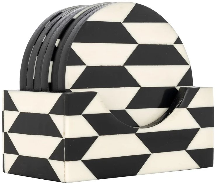 Coaster Jula (Black/white) Coaster Jula (Black/white)