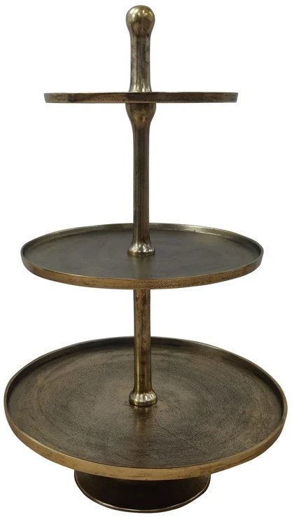 Cake stand Fallstaff 3-plates (Bronze) Cake stand Fallstaff 3-plates (Bronze)