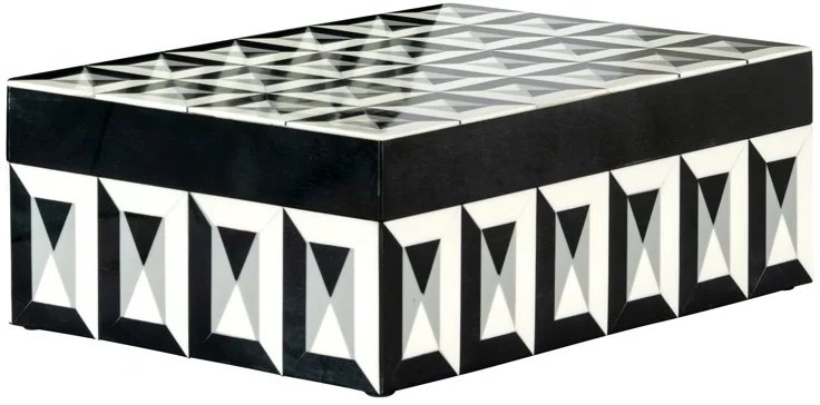 Storage Box Licia Big (Black/white) Storage Box Licia Big (Black/white)