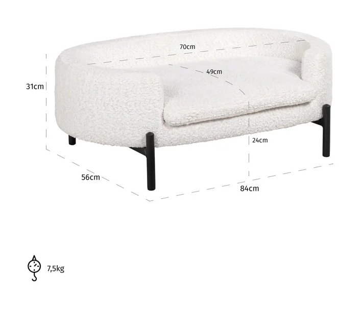 Pet bed Dolly white sheep (Sheep 02 white) Pet bed Dolly white sheep (Sheep 02 white)