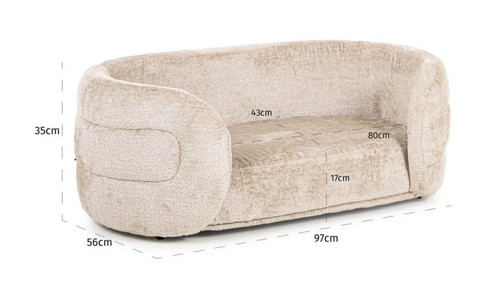 Pet bed Bingo clay chenille (Bergen 902 clay chenille) Pet bed Bingo clay chenille (Bergen 902 clay chenille)