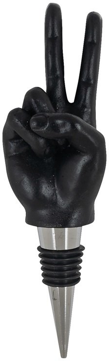 Bottle stop Charona (box of 6 pieces) (Black) Bottle stop Charona (box of 6 pieces) (Black)