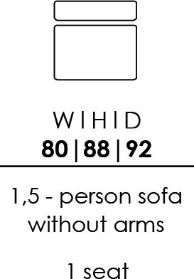 Skandia 1.5 Person Sofa Without Arms - 1 Seat (CO80) Skandia 1.5 Person Sofa Without Arms - 1 Seat (CO80)