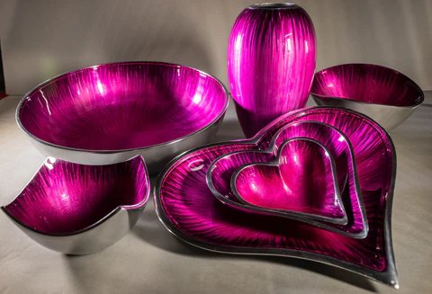Brushed Pink Square Dish 11.5cm Brushed Pink Square Dish 11.5cm