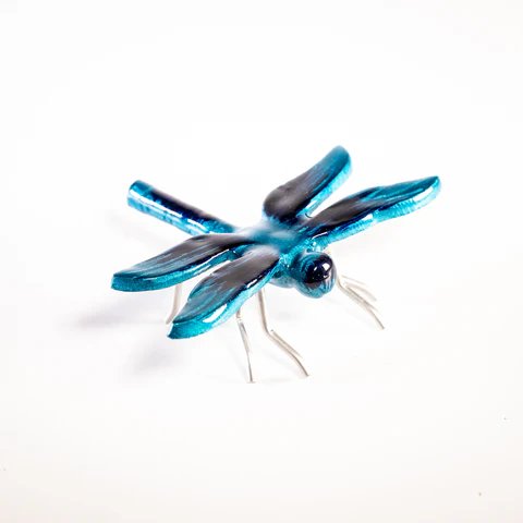 Brushed Aqua Dragonfly Small 14cm Brushed Aqua Dragonfly Small 14cm