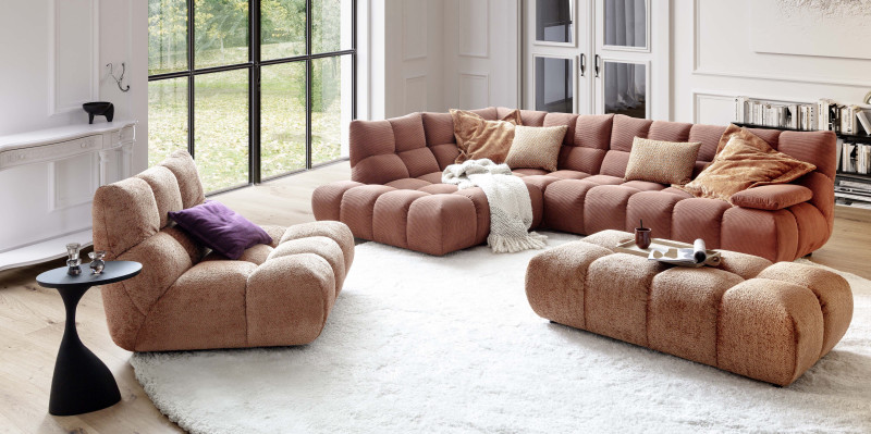 Kingsley 2 Seater Module 3C Candy - Belgica Furniture