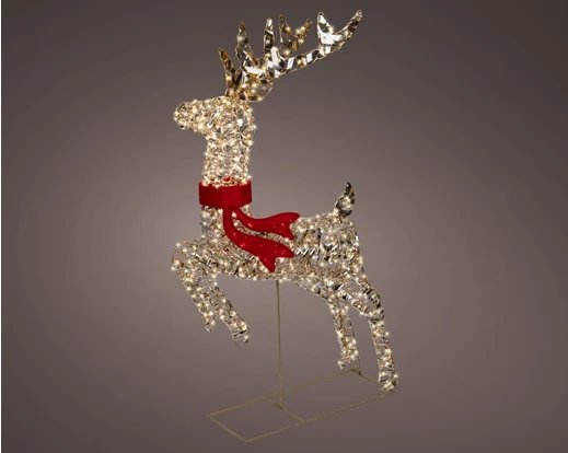 Micro LED Reindeer Flashing Outdoor Effect Gold/Warm 100cm Micro LED Reindeer Flashing Outdoor Effect Gold/Warm 100cm