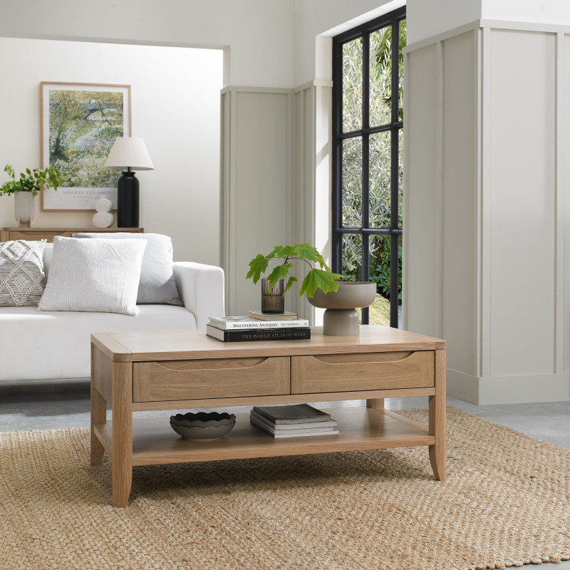 Chester Oak Coffee Table by Bentley Designs Chester Oak Coffee Table by Bentley Designs