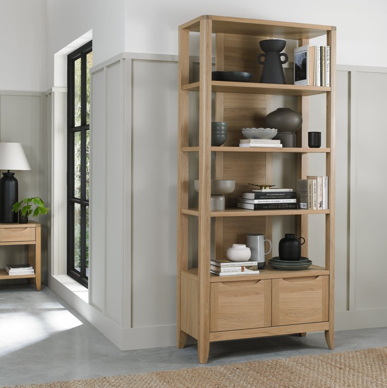 Chester Oak Open Display Unit by Bentley Designs Chester Oak Open Display Unit by Bentley Designs