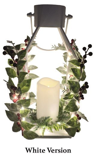 LED Lantern White 15 x 36cms LED Lantern White 15 x 36cms
