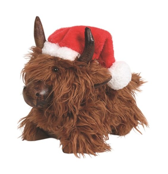 Xmas Highland Cow Doorstop 23 x 28cms Xmas Highland Cow Doorstop 23 x 28cms