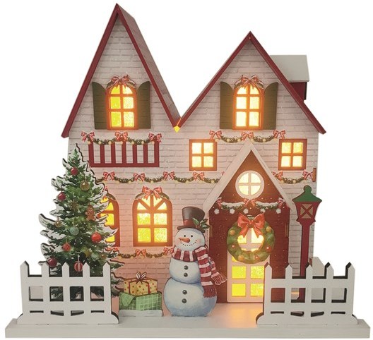 LED Christmas House White 24x22cm LED Christmas House White 24x22cm