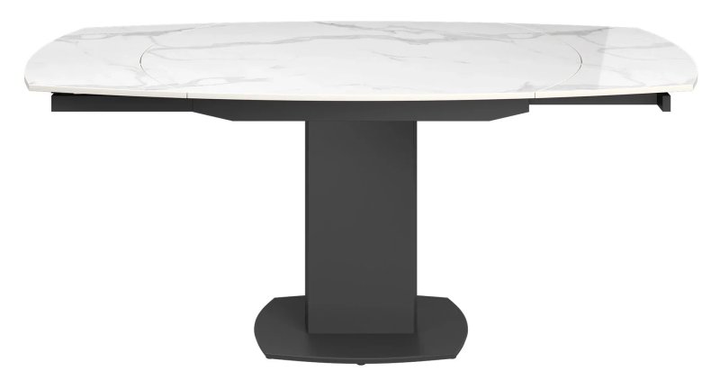 Olivia White Gloss Ceramic 119-179cm Extending Dining Table Olivia White Gloss Ceramic 119-179cm Extending Dining Table