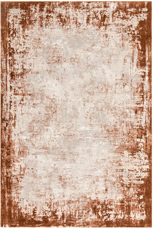 Kuza Border Terracotta Rug by Asiatic Kuza Border Terracotta Rug by Asiatic