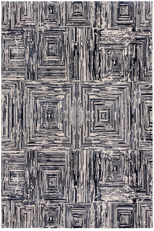 Kuza Portrait Navy Rug by Asiatic Kuza Portrait Navy Rug by Asiatic