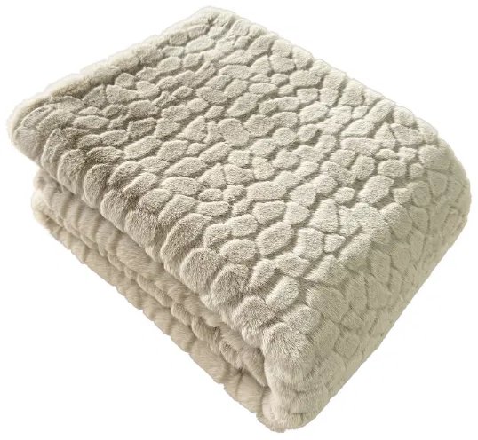 Cloud Design Faux Fur Throw Taupe 150 x 200 Cloud Design Faux Fur Throw Taupe 150 x 200