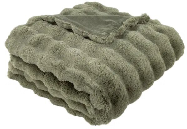 Soft Bubble Throw Faux Rabbit Sage 150 x 200 Soft Bubble Throw Faux Rabbit Sage 150 x 200