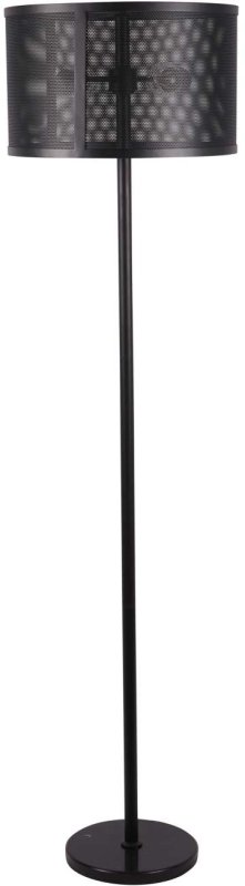 Storm Mesh Black Floor Lamp With Shade Storm Mesh Black Floor Lamp With Shade