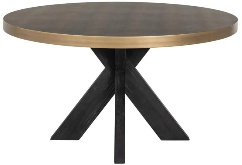 Bloomford 140cm Round Dining Table (with Glass Top) by Richmond Interiors Bloomford 140cm Round Dining Table (with Glass Top) by Richmond Interiors