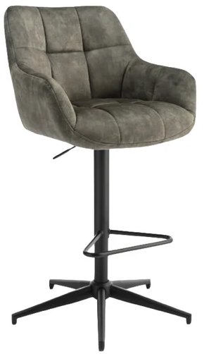 Mila Swivel Gas Lift Bar Stool (Olive) Mila Swivel Gas Lift Bar Stool (Olive)