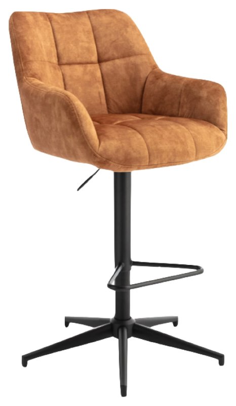 Mila Swivel Gas Lift Bar Stool (Rust) Mila Swivel Gas Lift Bar Stool (Rust)